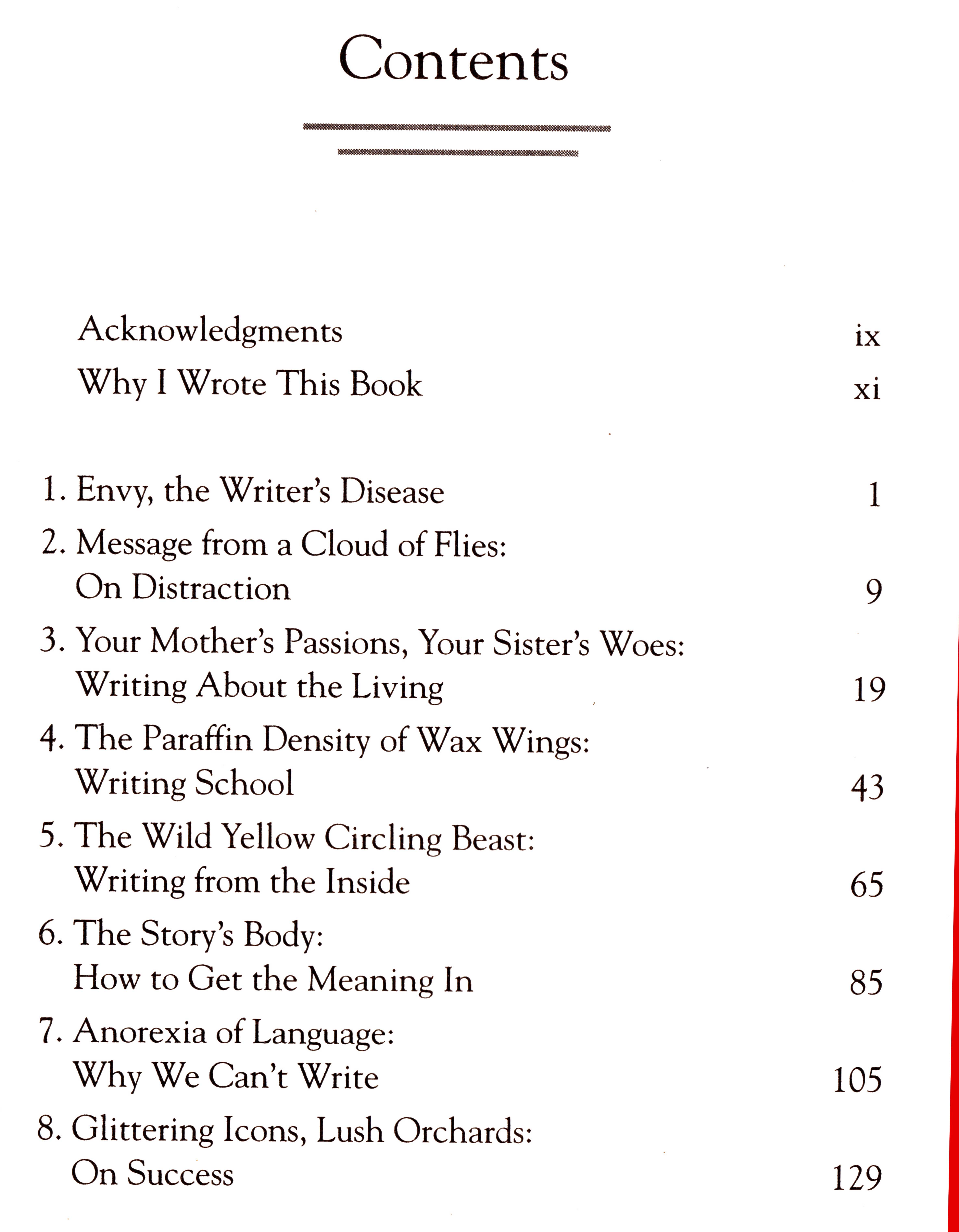 Writing Past Dark Table of Contents « Corey Truax