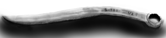 A sketch of a wrench knife for Wastelander: The Drake Legacy.